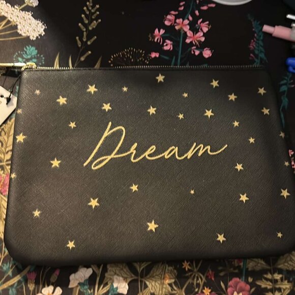Ruby + Cash - makeup pouch - Black w/Dream wording - Item#RC-1536 New/w tag - Picture 3 of 6